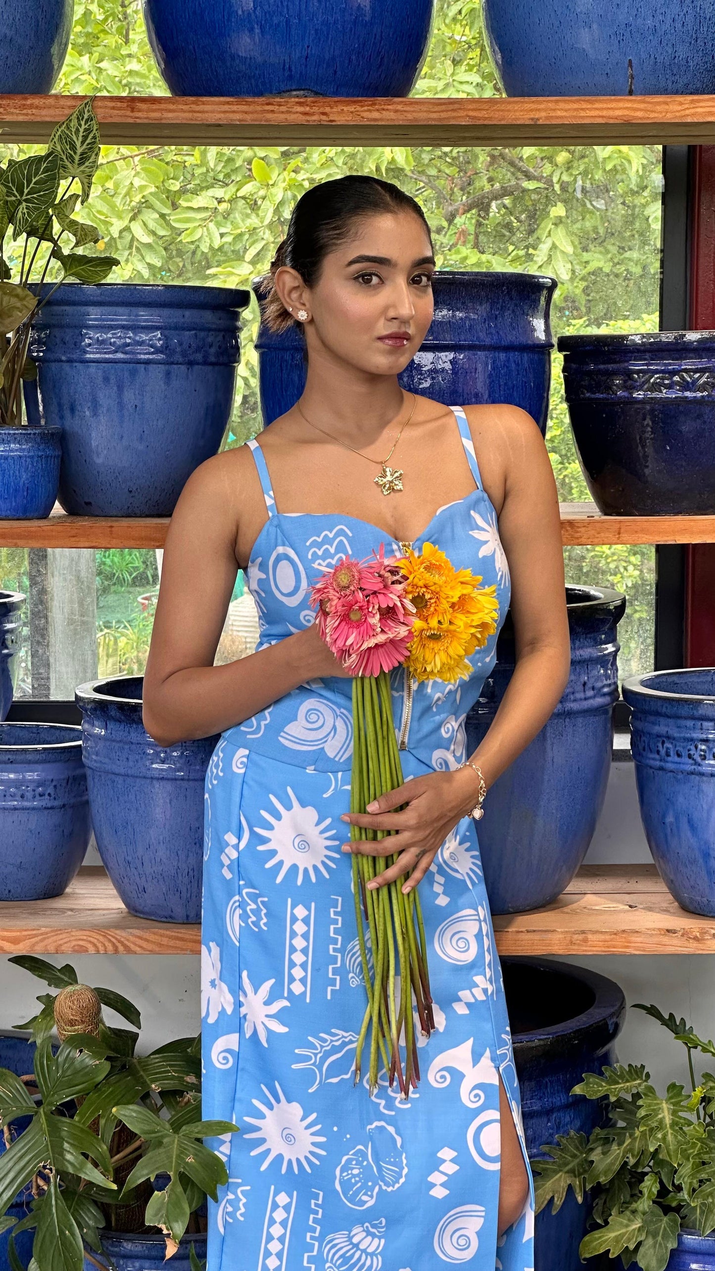 Blue Coconut Corset-skirt