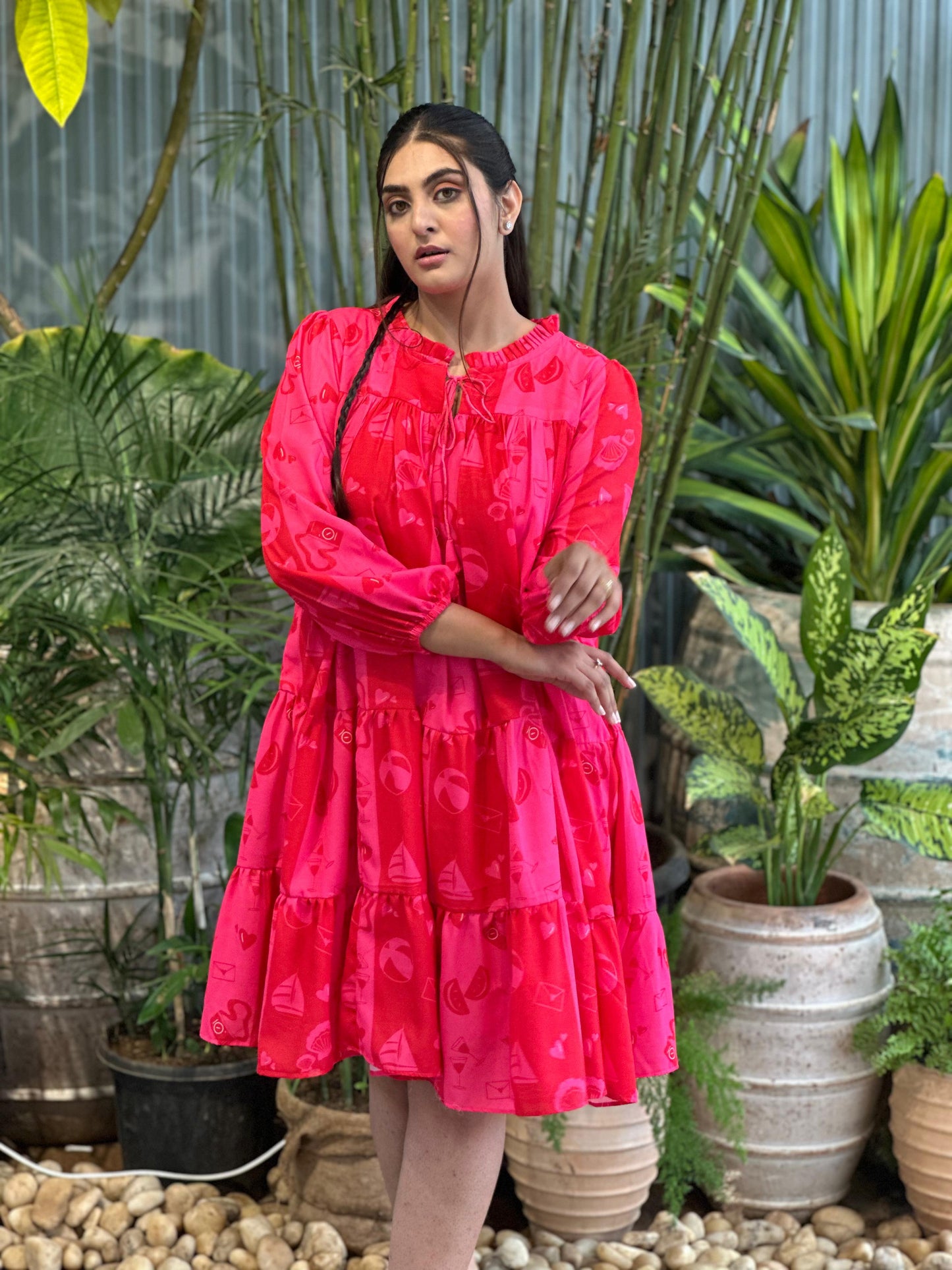 Pink Kiwi Dress