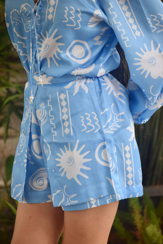 Blue Coconut Skorts